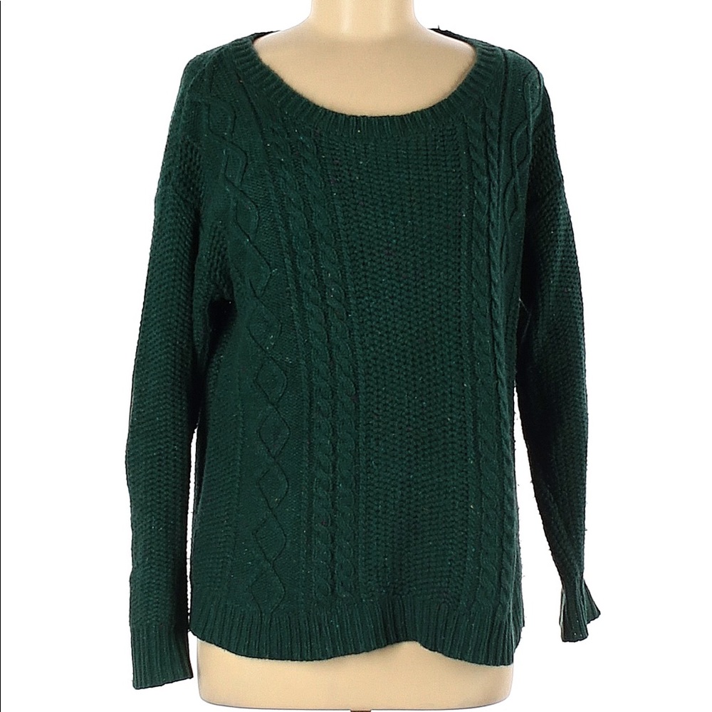 Vintage Green Forest Sweater